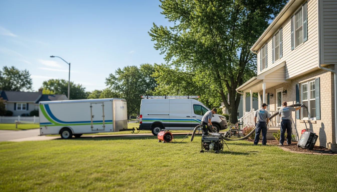 Flooded Basement Restoration And Cleanup With Repair in Protection, KS near me